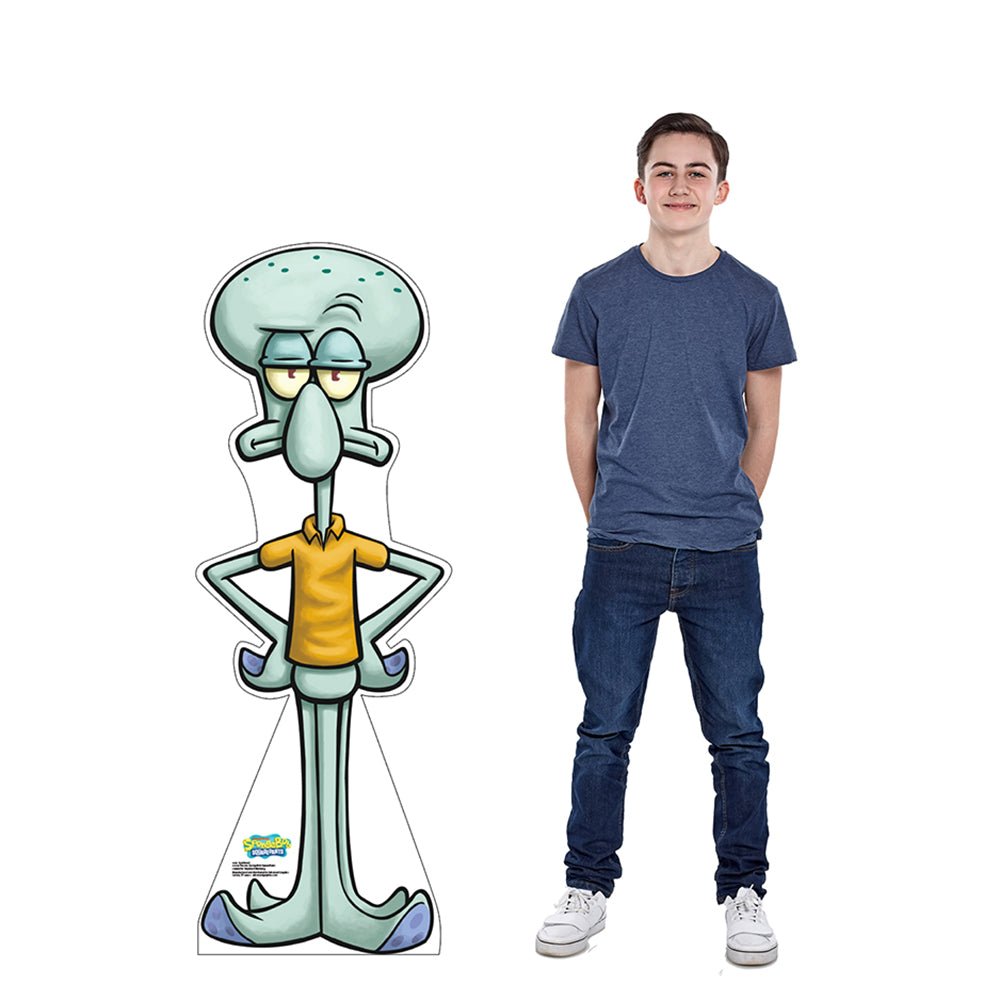 SpongeBob SquarePants Annoyed Squidward Life - Size Cardboard Cutout Standee - Paramount Shop