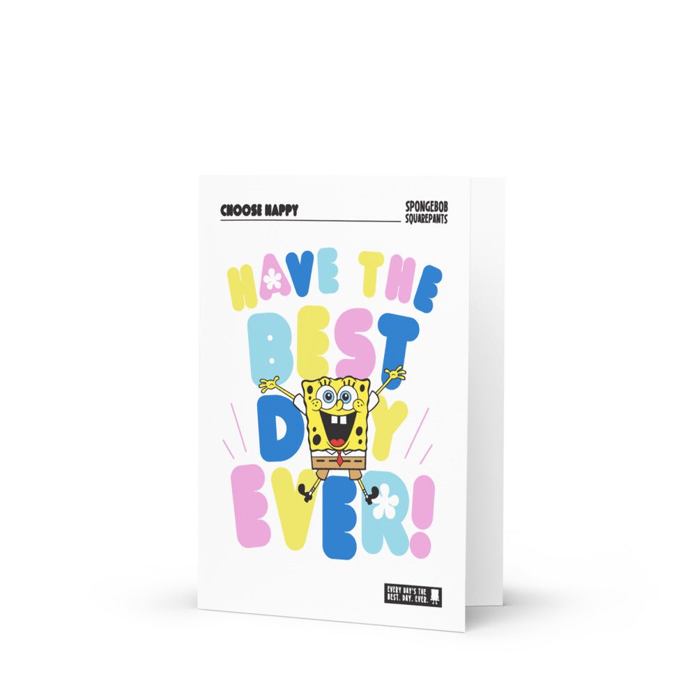 SpongeBob SquarePants Best Day Ever Greeting Card - Paramount Shop