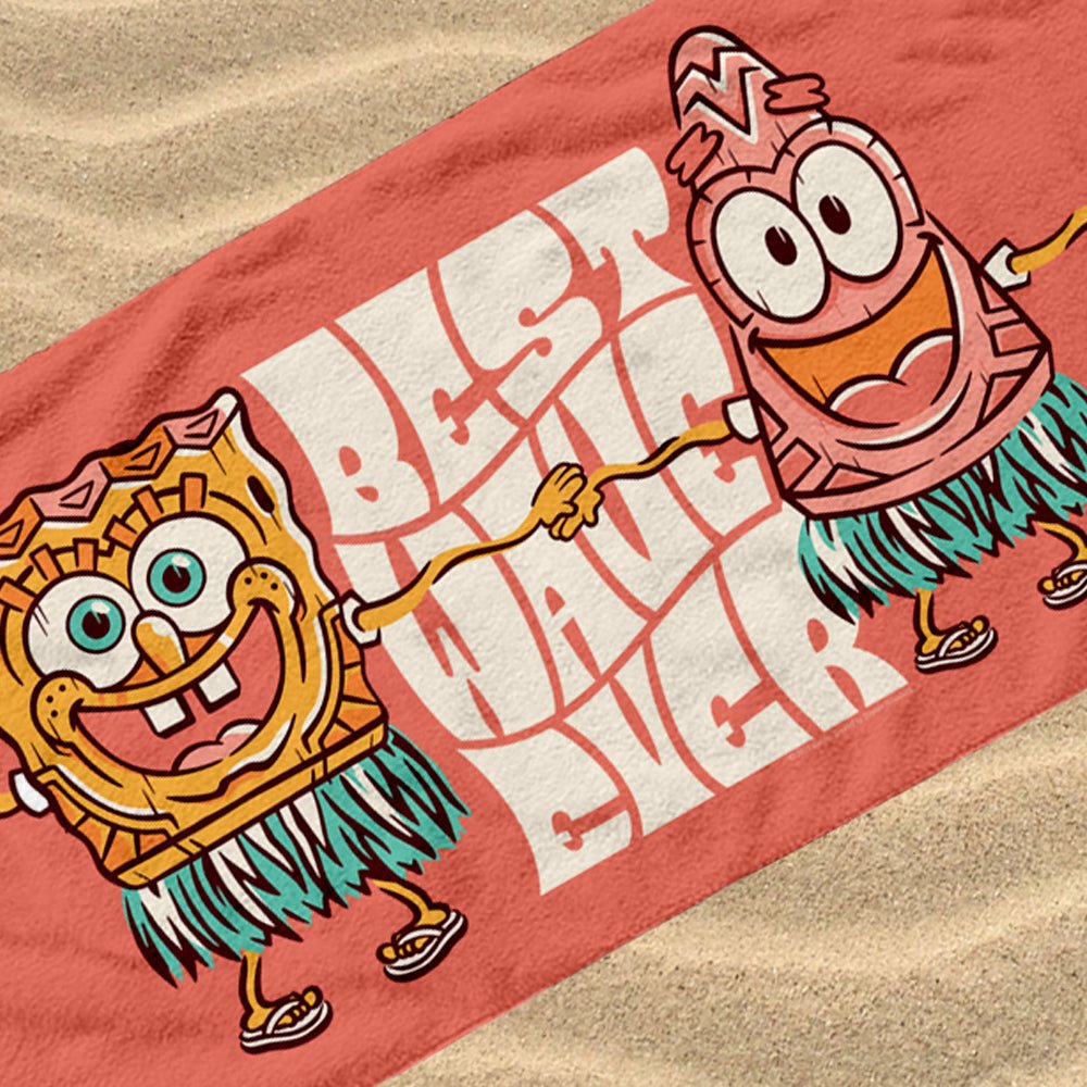 SpongeBob SquarePants Best Wave Ever Beach Towel - Paramount Shop