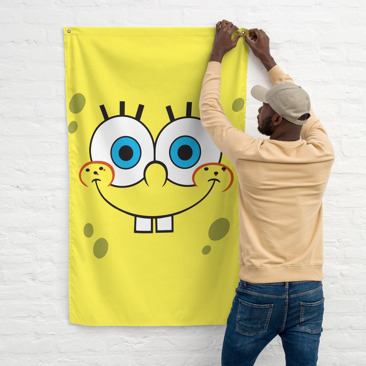 SpongeBob SquarePants Big Face Flag - Paramount Shop