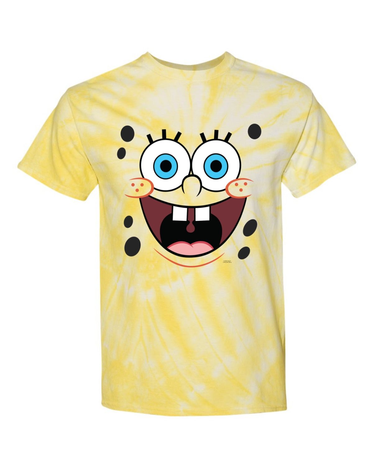 SpongeBob SquarePants Big Face Tie - Dye Short Sleeve T - Shirt - Paramount Shop