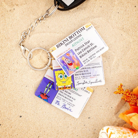 SpongeBob SquarePants Bikini Bottom Driver License Keychain Bundle - Paramount Shop