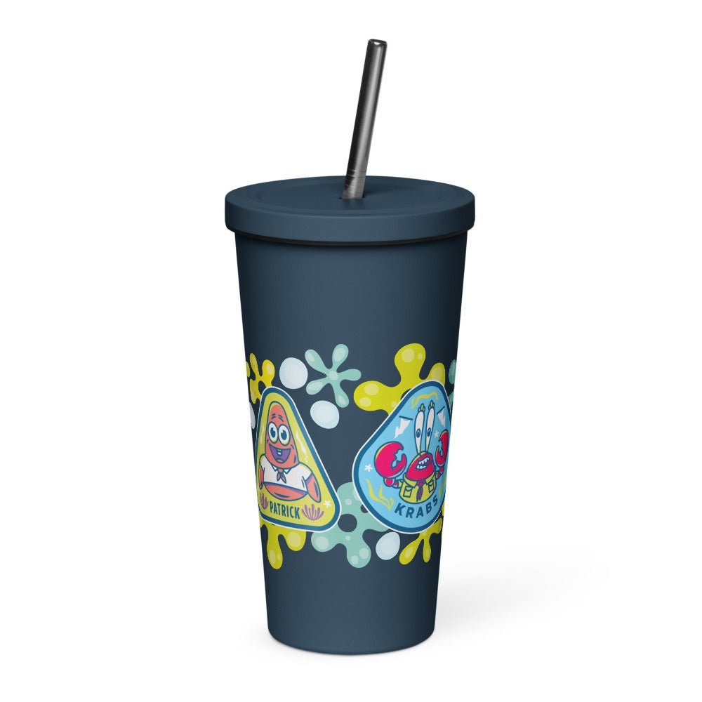 SpongeBob Squarepants Camping Badge Tumbler - Paramount Shop