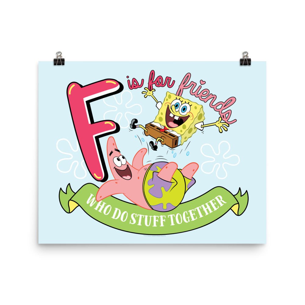 SpongeBob SquarePants Do Stuff Together Poster - 16" x 20" - Paramount Shop