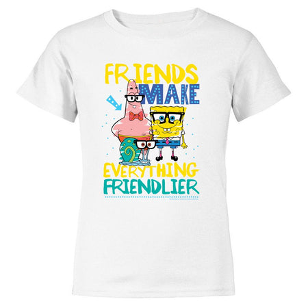 SpongeBob SquarePants Friendlier Kids Short Sleeve T - Shirt - Paramount Shop