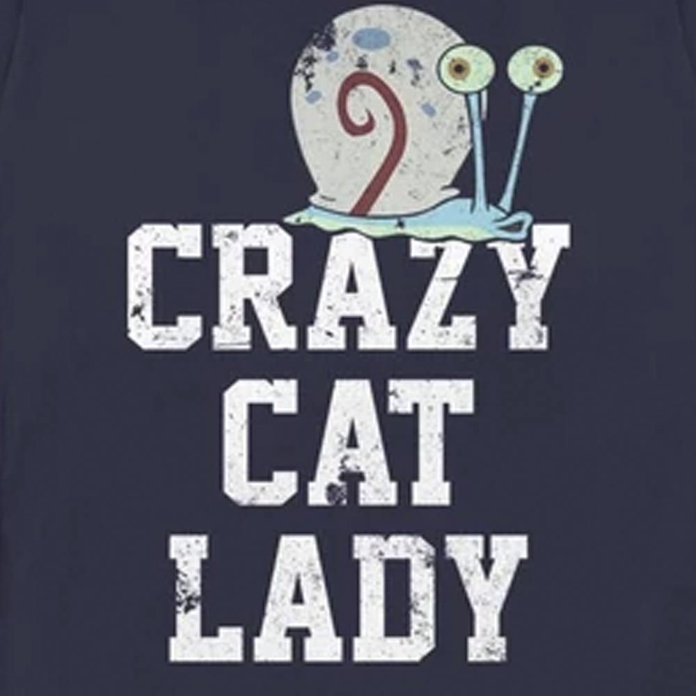 SpongeBob SquarePants Gary Crazy Cat Lady Women's Short Sleeve T - Shirt - Paramount Shop