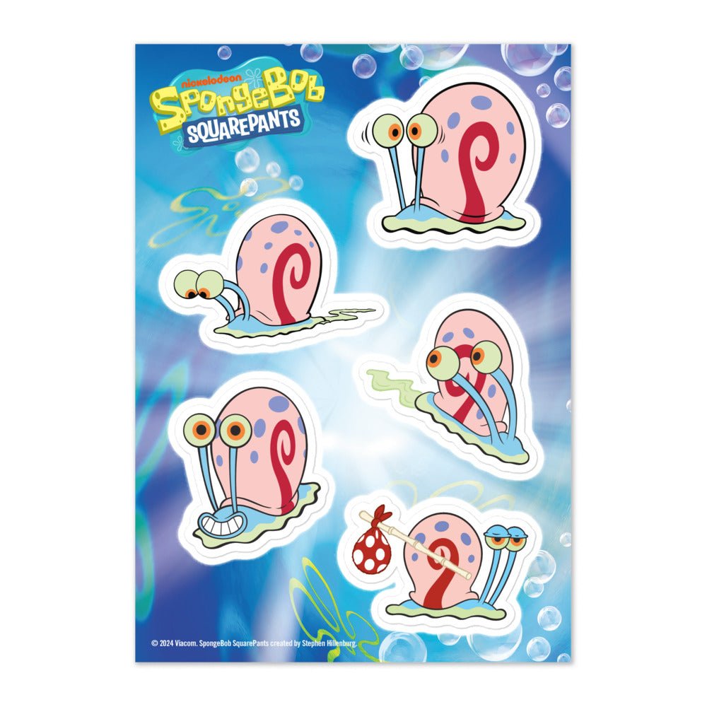 SpongeBob SquarePants Gary Sticker Sheet - Paramount Shop