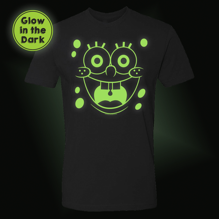 SpongeBob SquarePants Glow in the Dark Big Face Short Sleeve Shirt - Paramount Shop