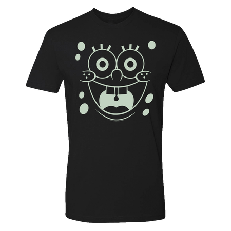 SpongeBob SquarePants Glow in the Dark Big Face Short Sleeve Shirt - Paramount Shop