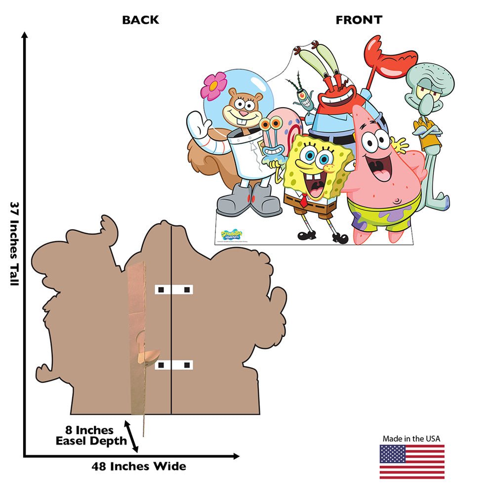 SpongeBob SquarePants Group Life - Size Standee - Paramount Shop