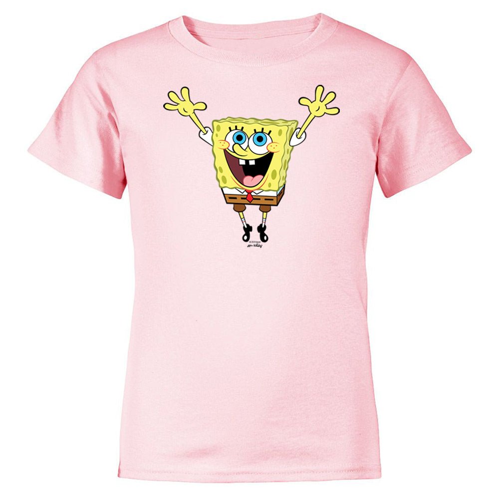 SpongeBob SquarePants Hands in the Air 20th Anniversary Kids Short Sleeve T - Shirt - Paramount Shop