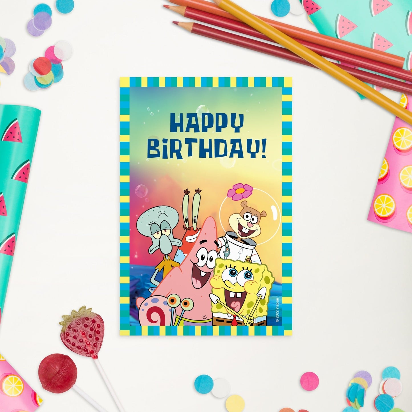 SpongeBob SquarePants Happy Birthday Card - Paramount Shop