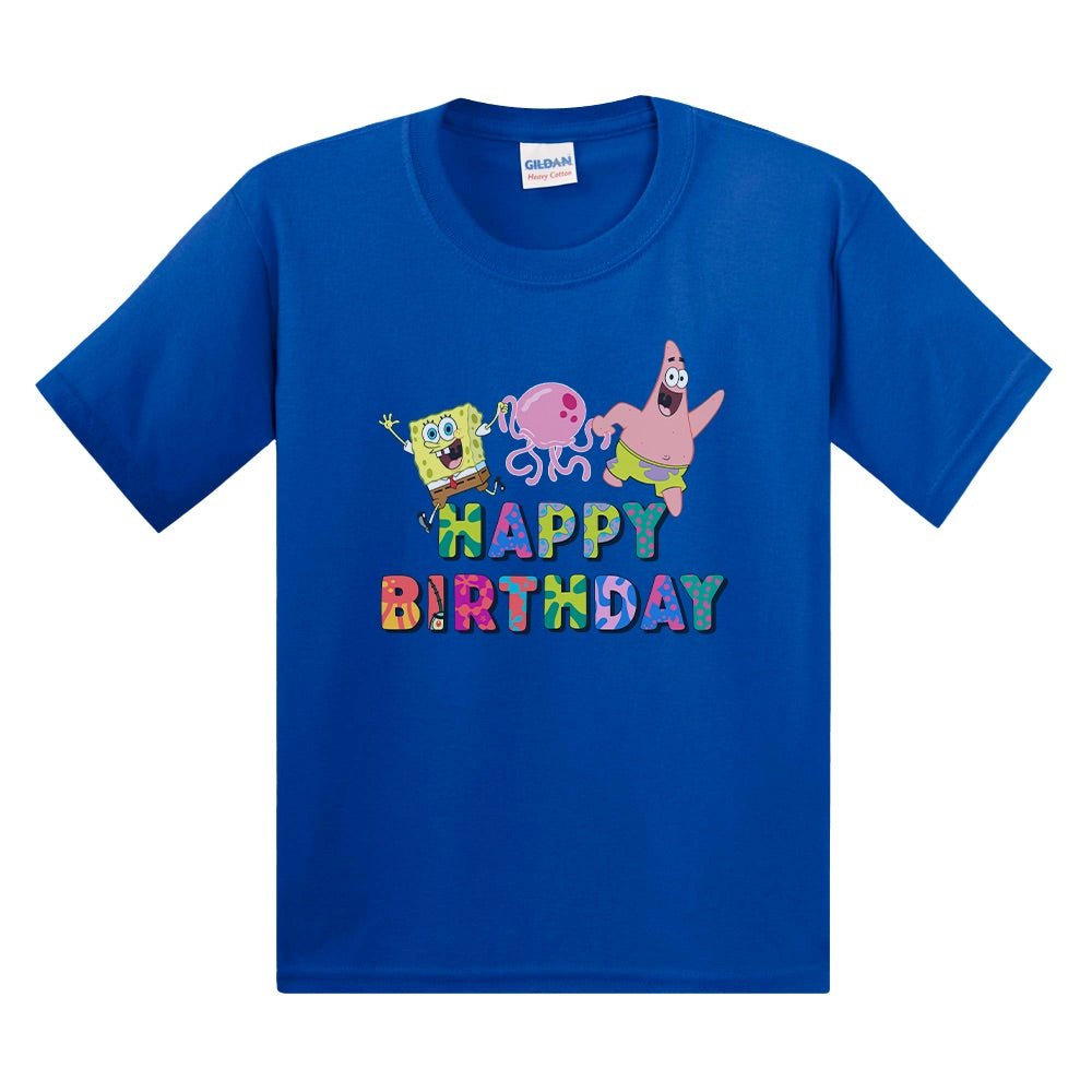 SpongeBob SquarePants Happy Birthday Kids T - Shirt - Paramount Shop