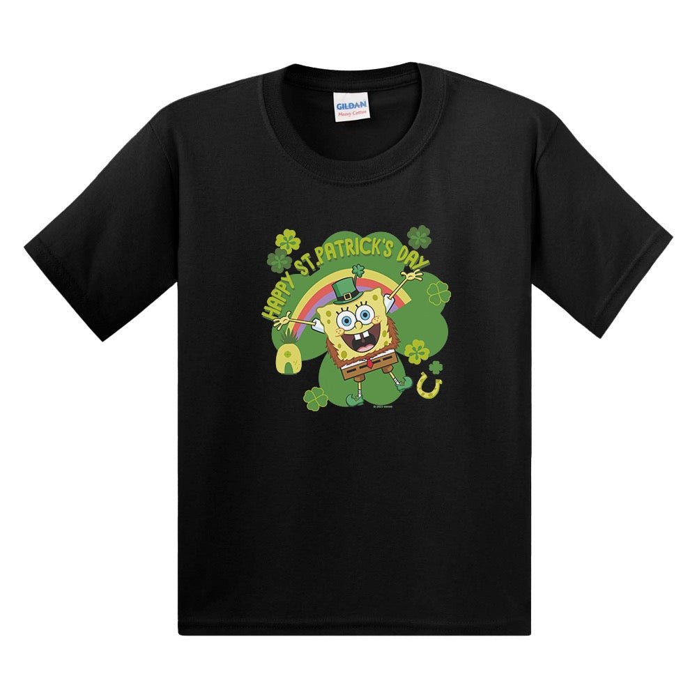 SpongeBob SquarePants Happy St. Patrick's Day Youth Short Sleeve T - Shirt - Paramount Shop