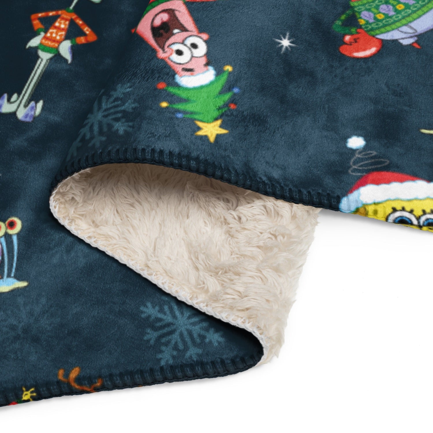 SpongeBob SquarePants Holiday Sherpa Blanket - Paramount Shop