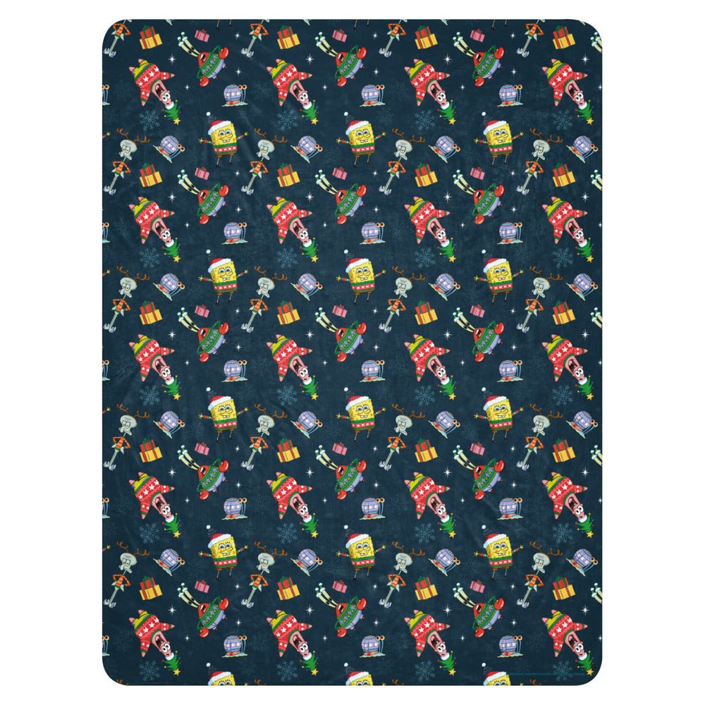 SpongeBob SquarePants Holiday Sherpa Blanket - Paramount Shop