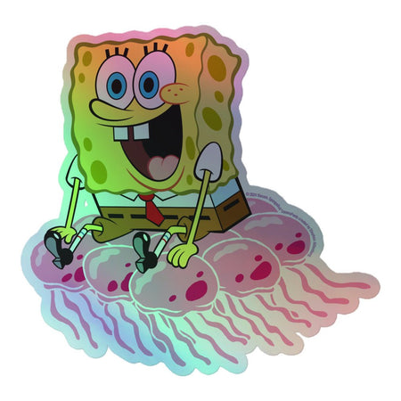 SpongeBob Squarepants Jellyfish Holographic Sticker - Paramount Shop