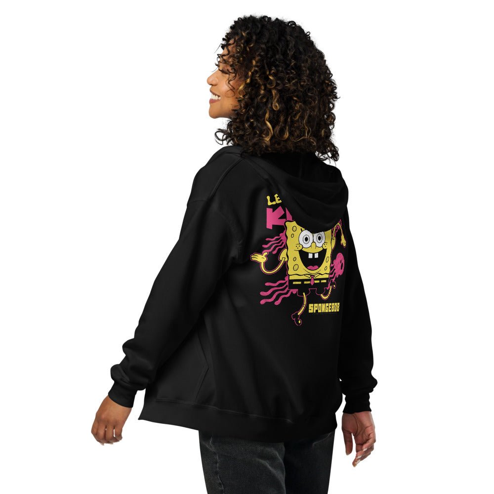 SpongeBob SquarePants Let's Kick It Zip Hoodie - Paramount Shop