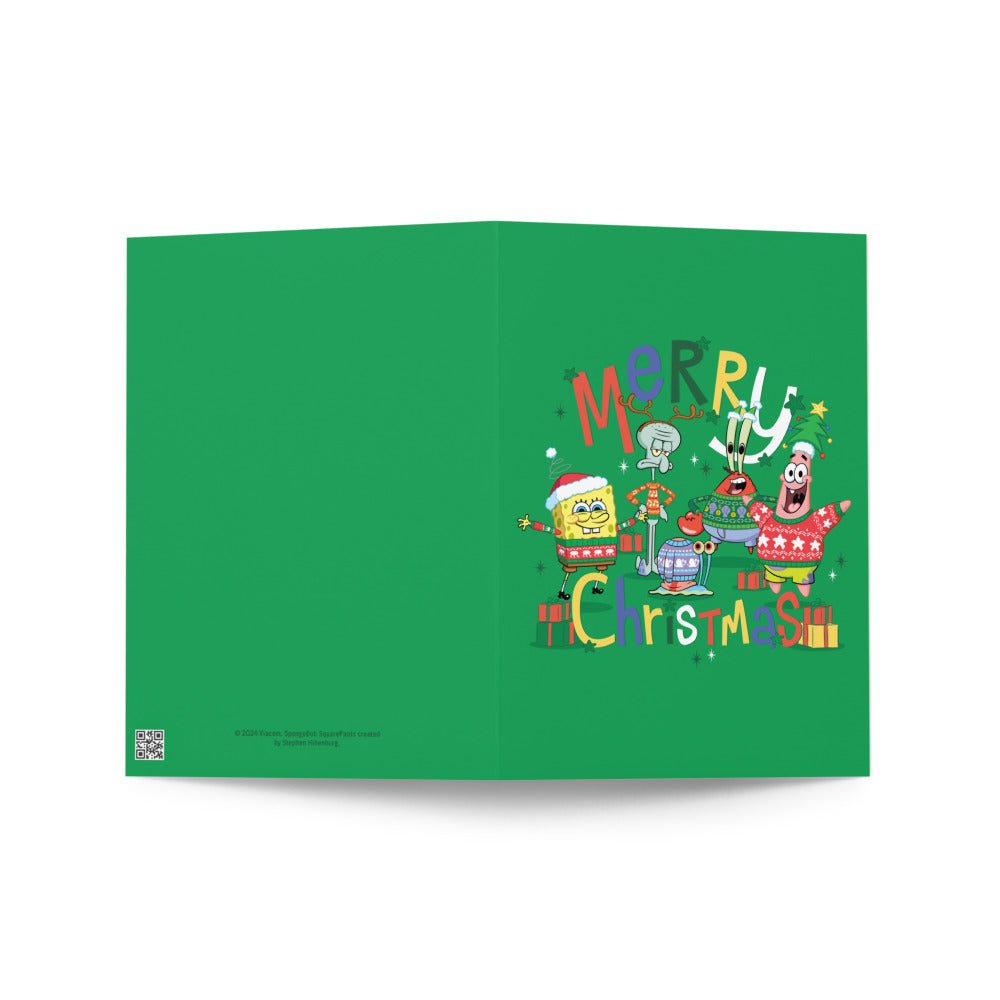 SpongeBob SquarePants Merry Christmas Card - Paramount Shop