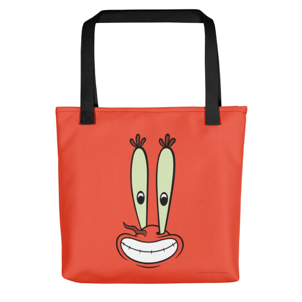 SpongeBob SquarePants Mr.Krabs Big Face Premium Tote Bag - Paramount Shop