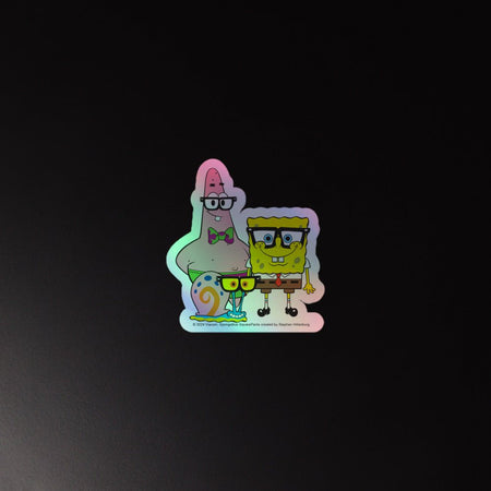 SpongeBob SquarePants Nerdy Holographic Sticker - Paramount Shop