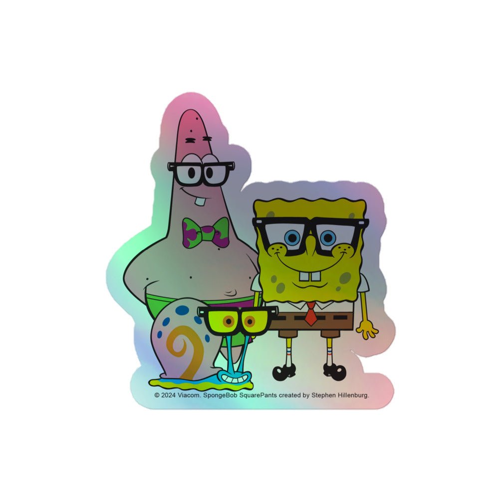 SpongeBob SquarePants Nerdy Holographic Sticker - Paramount Shop