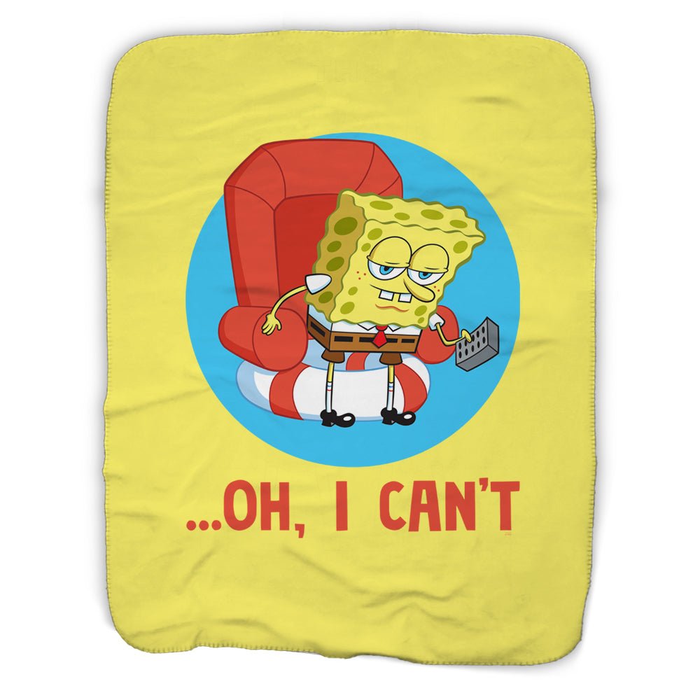 SpongeBob SquarePants Oh, I Can't Meme Sherpa Blanket - Paramount Shop