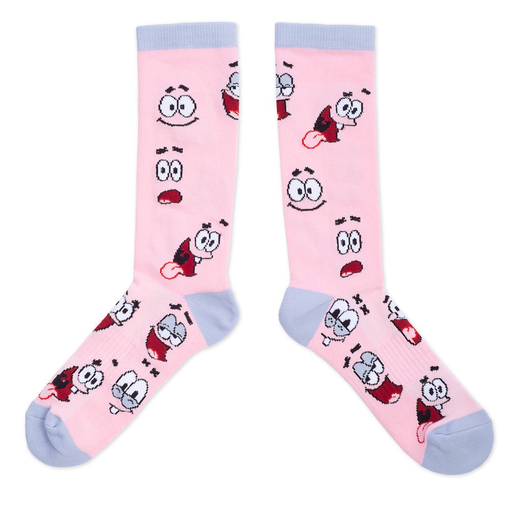 Spongebob SquarePants Patrick Funny Face Crew Socks - Paramount Shop