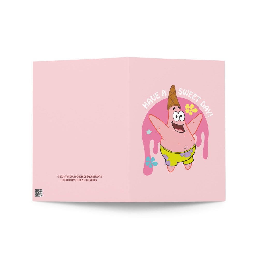 SpongeBob SquarePants Patrick, Have a Sweet Day Greeting Card - Paramount Shop