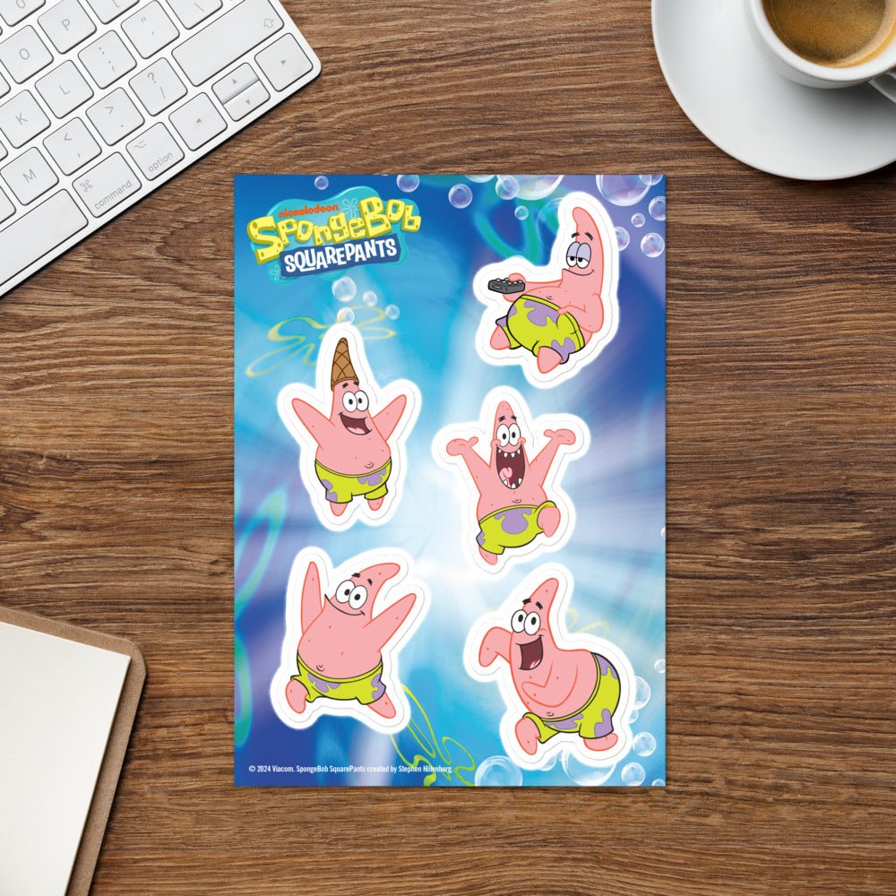 SpongeBob SquarePants Patrick Sticker Sheet - Paramount Shop