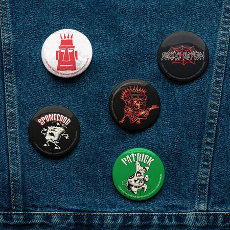 SpongeBob SquarePants Punk Rock Pin Set - Paramount Shop