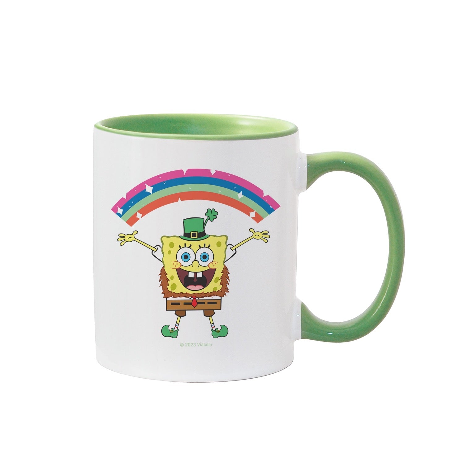 SpongeBob SquarePants Rainbow Leprechaun Two Tone Mug - Paramount Shop