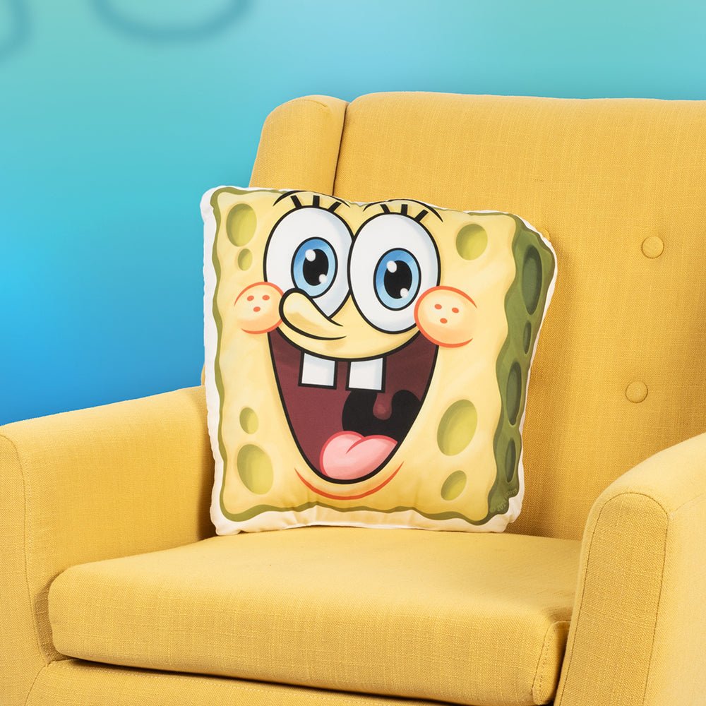 SpongeBob SquarePants Smiling Face Pillow - Paramount Shop