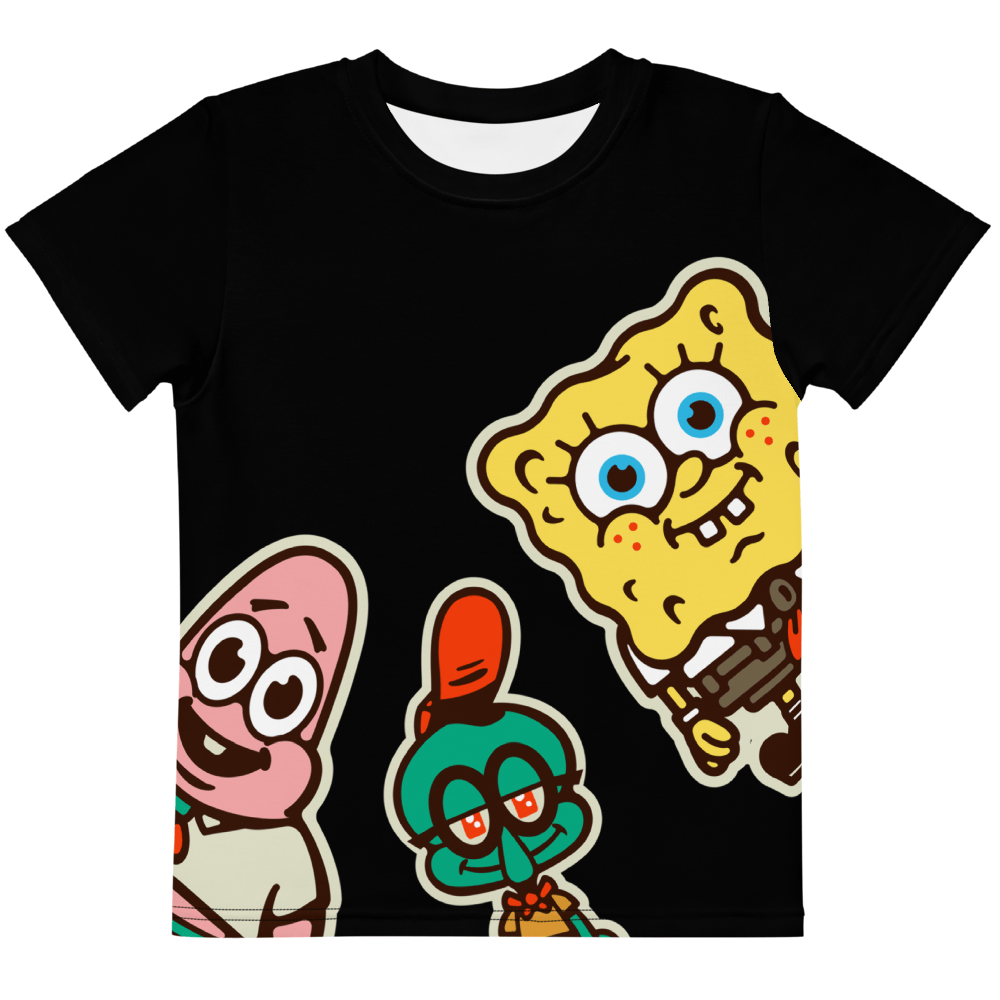 SpongeBob SquarePants Sponge on the Happy Campers Kids Short Sleeve T - Shirt - Paramount Shop