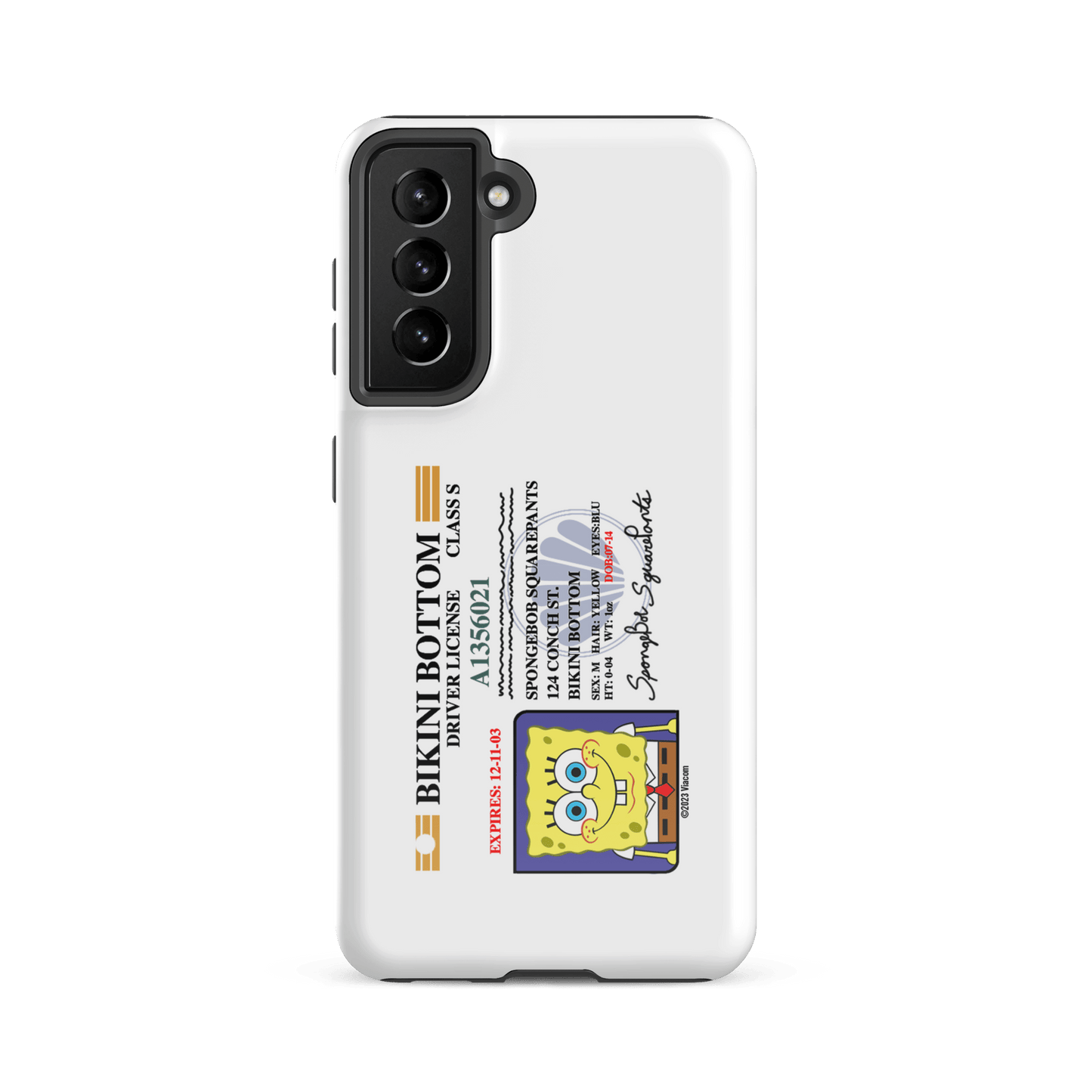 SpongeBob SquarePants SpongeBob Driver's License Tough Phone Case - Samsung - Paramount Shop
