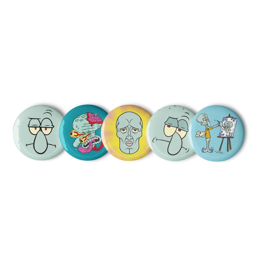 Spongebob Squarepants Squidward Pin Set - Paramount Shop