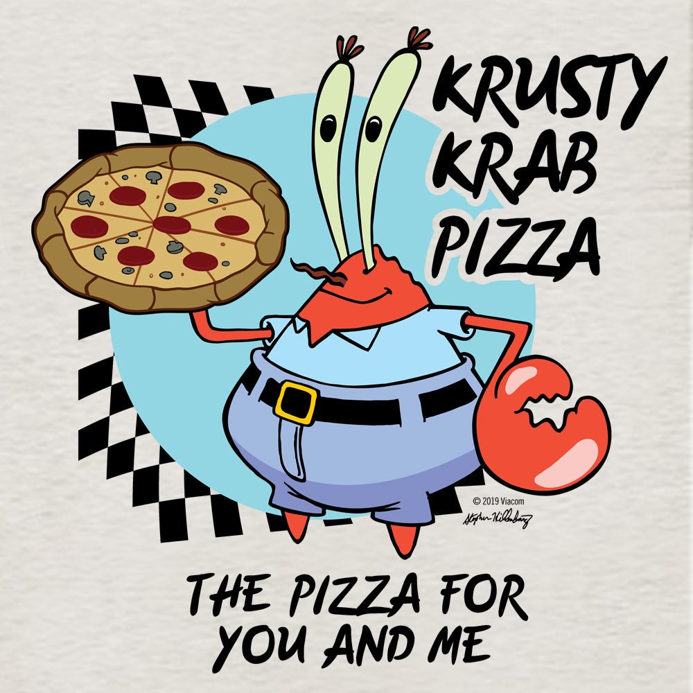 SpongeBob SquarePants The Krusty Krab Pizza Lightweight Hooded Sweatshirt - Paramount Shop