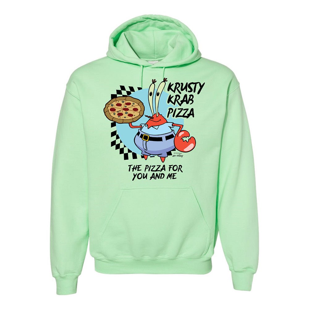 SpongeBob SquarePants The Krusty Krab Pizza Pastel Hooded Sweatshirt - Paramount Shop