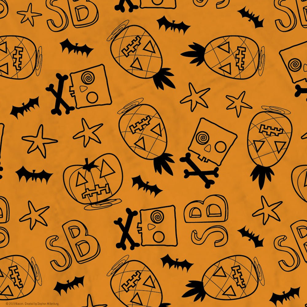 SpongeBob SquarePants Trick - Or - Treat Halloween Sherpa Blanket - Paramount Shop