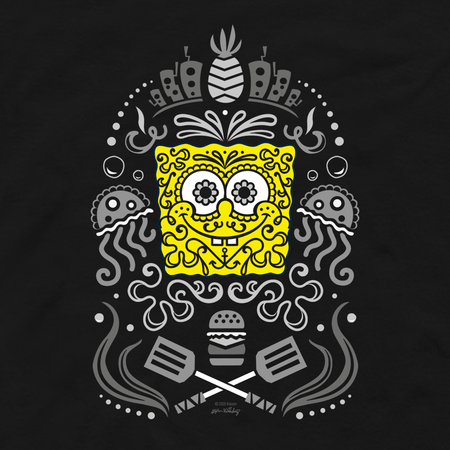 SpongeBob Sugar Sponge Reduced Color Long Sleeve T - Shirt - Paramount Shop