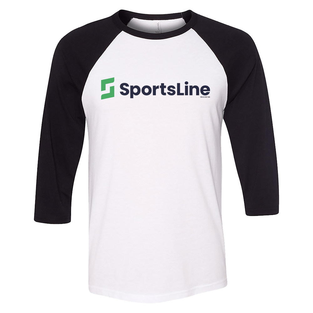 Sportsline Logo 3/4 Sleeve Baseball T - Shirt - Paramount Shop