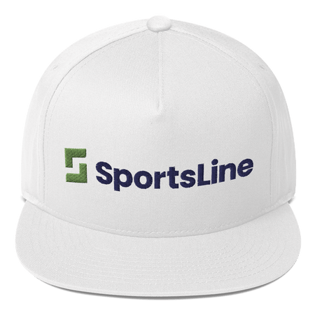 Sportsline Logo Embroidered Flat Bill Hat - Paramount Shop