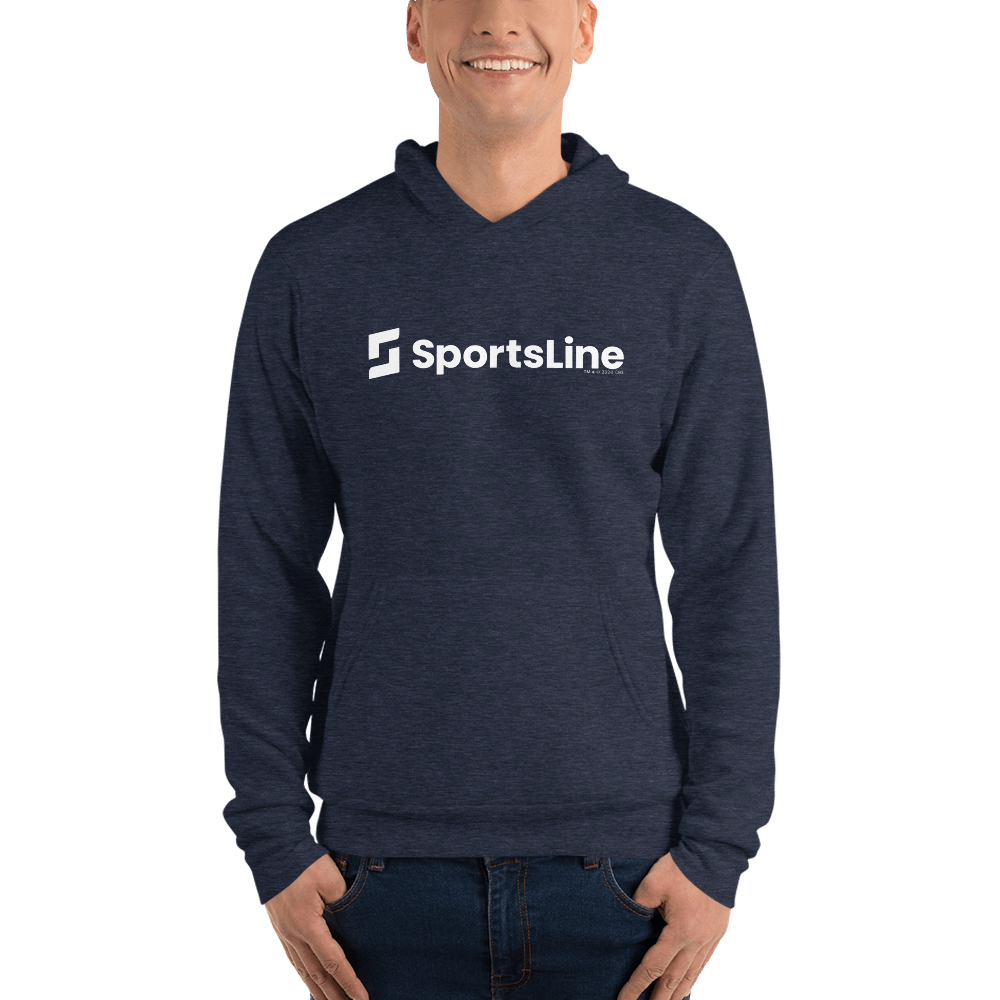 Sportsline Logo White Adult Fleece Hooded Sweatshirt - Paramount Shop