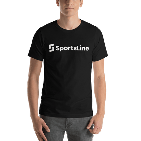 Sportsline Logo White Adult Short Sleeve T - Shirt - Paramount Shop