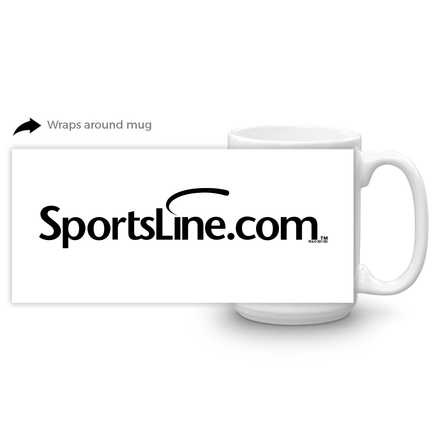 SportsLine Logo White Mug - Paramount Shop