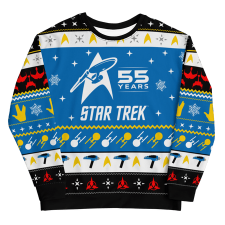 Star Trek 55th Anniversary Holiday Unisex Crew Neck Sweatshirt - Paramount Shop