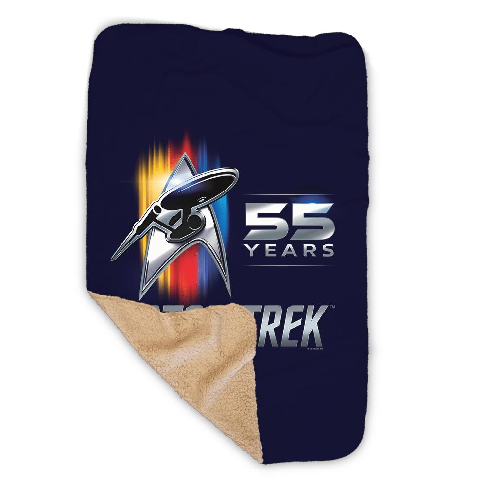 Star Trek 55th Anniversary Sherpa Blanket - Paramount Shop