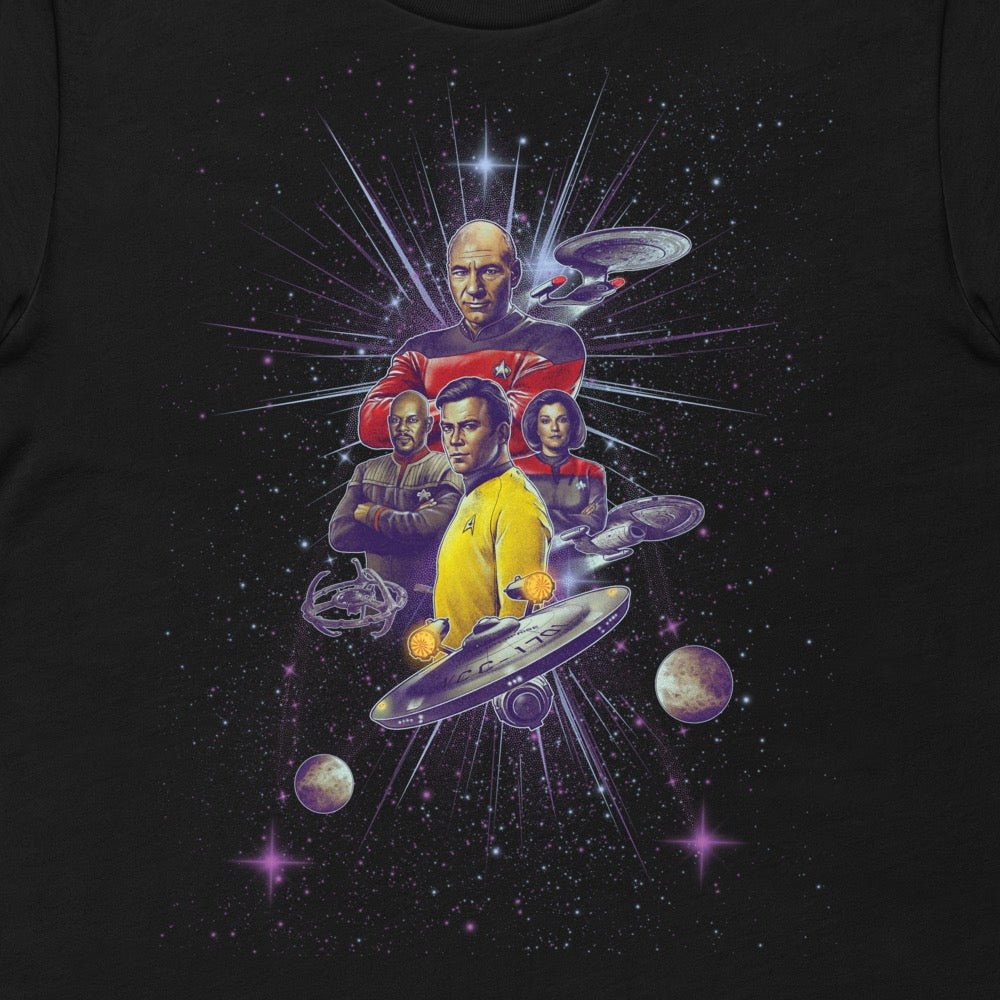 Star Trek Captains Adult T - Shirt - Paramount Shop