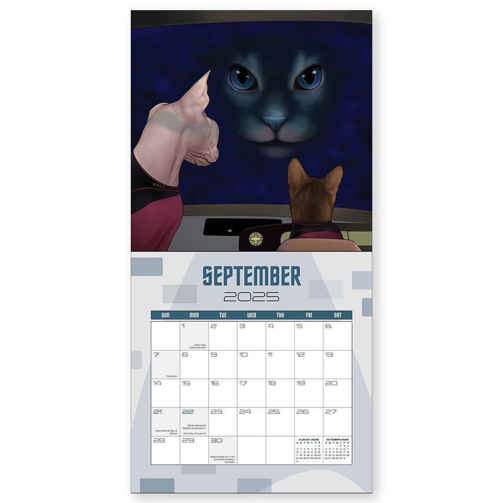 Star Trek Cats 2025 Wall Calendar - Paramount Shop