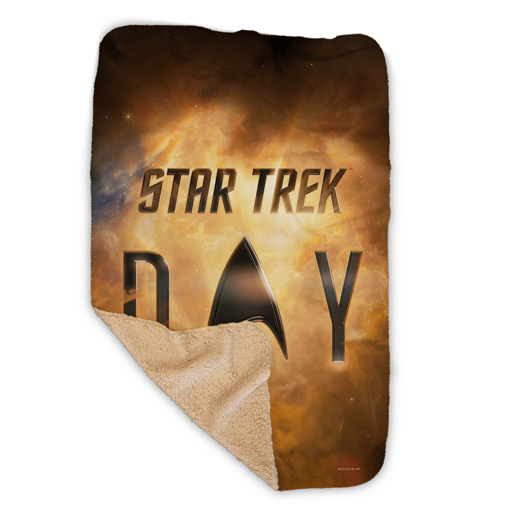 Star Trek Day Logo Sherpa Blanket - Paramount Shop
